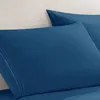 Set di biancheria da letto foglio in microfibra sprofondato 1800 da letto-lettiera-anti-vagabondo che si sbiadisce antive-ypoallergenic-4 pezzi (King Royal Blue)