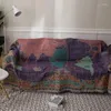 Dekens 180x230cm European Sofa Cover Chair Lounge Throw Deken Tapestry Tapestry Bed -Spread Outdoor Camping Strandhanddoeken Dubbele zijde