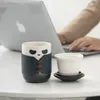 Panda Panda Great Xia Handy Cup China-Chic Cultural y creativa Taza Oficina Agua de té personal de cerámica Separación