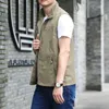 Taktisk herr Vest Solid Color Zipper Casual Top Outdoor Mountaineering Cycling Sweatshirt Man Plus Size M-6xl Colete Masculino 240408