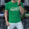 2024 Tees masculinos Plus Tamanho Logo de manga curta de tamanho curto Designer de moda de algodão pura marca Hot Drill Letters Casual Summer Tops Men casais Confidante Roupas M-4xl