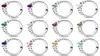 Originele nieuwe S925 Ring Twaalf maanden geboortesteen kralen met kristal voor vrouwen sieraden Verjaardag Geschenk 7480038490431