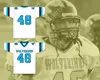 Custom tout numéro de nom pour hommes / enfants Rob Gronkowski 48 Woodland Hills High School Wolverines White Football Jersey 1 Top cousé S-6XL