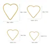 장식 인형 12pcs 금속 포수 고리 Hoops Heart Shape DIY 크래프트 발렌타인 데이 웨딩 장식을위한 마크라메 (10cm 15cm 20cm