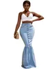 SXY HIGH CAISTA BOTÃO Fly Mermaid Skirt Skirt F3K10125337592083052