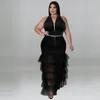 Zweiteilung der Frauen zweisteuelische Hosen 2024 Mode große Kleid 2 Stück Sets Frauenanzug Anzug