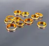 4mm goldener Ton Aluminiumringe gemischter Mode Schmuckring 200pcs lot