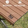 Camp Furniture Pliant Camping Table Hauteur réglable 4-6 Personnes Aluminium léger Rold-up pour extérieur