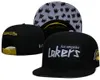 American Basketball „Lakers” Snapback Hats Teams Luksusowe projektantów finałów szafka na szafkę Casquette Sport Hat Strapback Shap Back Regulble Cap A24