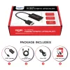 Tillbehör RetroScaler RGBS YPBPR UpScaler 1080p HDMI Converter Adapter för Classic PS1 PS One Fat PS2 och Slim PS2 Game Console