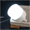 Przenośne latarnie 1-10pcs Cam Lantern USB ładowane lampy awaryjne Lampa zewnętrzna lampa zewnętrzna z haczykiem baterii BB BBQ Decor Dom Home Dro dhogj