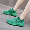 Casual Shoes Cozok Spring Par Socks Chunky Sneakers Women Weave Breattable Mesh Running Sports for Girls 2024