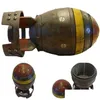 Yenilik Ürünleri Mini Nuke Bomba Saklama Kutusu Retro Reçine Heykelcik Masaüstü Art Crafts Dekor Ev Yatak Odası Ofis Masa Dekorasyonu Dr Dhznj
