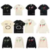 Tasarımcı Tshirts Erkek Gömlekler Gevşek Tees Mektubu Baskı Tişörtleri Kadınlar Kısa Kollu Gömlek Külot Uzun Kollu Hoodies Üstler 2g High Street Sweatershirts Hooded