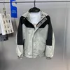 Men's Jackets Spring And Autumn Coat Long Sleeved Waterproof Hooded Standing Collar Outdoor Loose Jacket