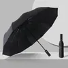 Paraplu's 12-rib versterkte anti-windzon en regen auto paraplu oversized unisex eenvoudige moderne stijl zwarte kleur