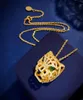 New Style designer leopard Full Stones Pendant necklace gold chain necklaces for men and women Party Wedding lovers gift jewelry3624941