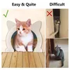 猫のキャリアペットドアゲートドッグホールアクセス制御可能なおもちゃをトレーニングするための猫子猫腹部プラスチックスモールフラップ