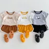 Kledingsets Baby Zomerkleding Pak Girls Boys Cotton T-Shirt Shorts Cartoon Dieren Afdrukken Kort Mouw Tops Child Casual Outfits