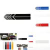 Nya 2st/set Universal Non Fading Fashion Color Stripe Sticker Racing Strips Side Baksyn Mirror Decal Car