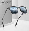 AOfly merkontwerp vrouwen mannen zonnebrillen gepolariseerd vintage bril rijden zonnebrillen legeringen legelitempel gafas de sol masculino AF8120 c15702367