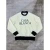 Casa Blanca Casablancas Sweatshirt Men Designer Sweaters mode lange mouwen casablanc losse trui pullover gebreide jacquard 851