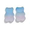 Fleurs décoratives 50 / 100pcs 10 16 mm mixte mignon PVC Soft Candy Gummy Bear Cabochons Sweet Flatback Charmes pour décoration de bricolage