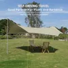 Octagon 5.1x5.1m grote zeil waterdichte schaduw zeil zonnescherm camping luifel tent zonnebrand buiten tuin luifel strand toerist 240329