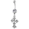 Navel Bell -knappringar D0550 Cross Belly Ring Mix Colors01234562997302 Drop Leverans smycken Body DH0GT