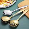 Spoons Stainless Steel Soup Ladle Coffee Dessert Rice Spoon Tablespoons Tableware Kitchen Colander Skimmer Cooking Utensils