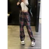 Leggings pour femmes pré-automne design de niche occidentale Dowager Dowager British Style Classic Plaid Casual Pantal