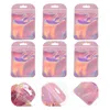 Storage Bags 100 Pcs Long Plastic Seal Self Sealing Pouch Small Jewelry Favors Necklace Pp Sealable