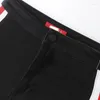 Spodnie damskie Slim-Fit Schow Miękki panel czarne swobodne dżinsy