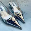 2024 nowe buty sukienki sandał ślub dama seksowna luksusowe kapcie najwyższej jakości buty na obcasie dla kobiety sandale przyjęcie podarunkowe moker