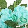 Świecane posiadacze sztuczne świecznik Garland Flower Rings Para Ramos Buchones de Flores Wrenich Decor Roses Wreaths Pilars