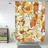 Douche gordijnen luie honden gordijn voor badroon gepersonaliseerde grappige badset met ijzeren haken woning decor cadeau 60x72in