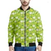 Giacche da uomo Cartoon Fruit Mela 3D Stampato per uomini Donne Oversize Felta Fresco Street Bomber Caser Copia Top Paint