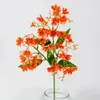 Decoratieve bloemen Bloemarrangement Ornament Faux Branch met bladeren voor huis Wedding Party Decor 39 Hoofd Floral Indoor