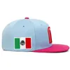 Beanie/Skull Caps Fashion M Letter Mexico Flag Embroidery Baseball Cap Cotton snapback Hats Adjustable Hip Hop Sport Hats Outdoor Sun hatsL240413