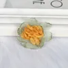 장식용 꽃 10pcs 4cm 수제 더블 컬러 작은 쉬폰 직물 DIY 헤드웨어 액세서리 웨딩 드레스 의류 장식