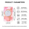 Zegarek na rękę Modną różowe okulary zegarek Zestaw Kobiety Strażowe zegarki dla kobiet swobodne skórzane pasy