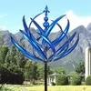 Dekorativa figurer Metall vindspinnar Harlow Rotator Iron Windmill Gardening Plug