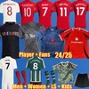 3xl 4xl 23 24 Mainoo Garnacho Soccer Jerseys 2024 Fans Player Versie Mount Fernandes Fernandes Football Shirt Man Women Kids 123