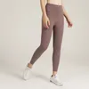 AL Yoga Leggings 2024 New Nudity Sense Skin-friendly No Awkward With Raised Hips High Waist Running Sports Leggings And Fitness Cropped Pants