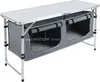 Camp Meubles Table pliante extérieure Camping avec organisateur de stockage Portable Panneau composite en aluminium Portiseur Léger