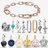 Новые браслеты для женщин Хэллоуин Чармс чары золотые серьги дизайнер рождественские украшения подарки Diy Fit Pandoras Me Galaxy Heart Medallion Bracelet Bracelet Chail XJ SZ1W