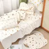 Cómodas cosas de ropa de cama de algodón Cuna de cuna de bebé Surtido de almohada 240328