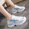 Casual Shoes Platform Sport Women Sneakers Autumn 2024 Ladies Mesh Breathable White Chunky Vulcanized Tennis Female Basket