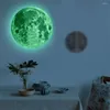 Adesivi della finestra Decorazione luna super luminosa per bambini bagliori luminosi per bambini camera da letto r parete pianeta