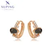 Hoop Ohrringe Xuping Schmuck modische exquisite einfache goldene Farbe Piering für Frauen Damen Weihnachtsfeier Geschenke x000664575